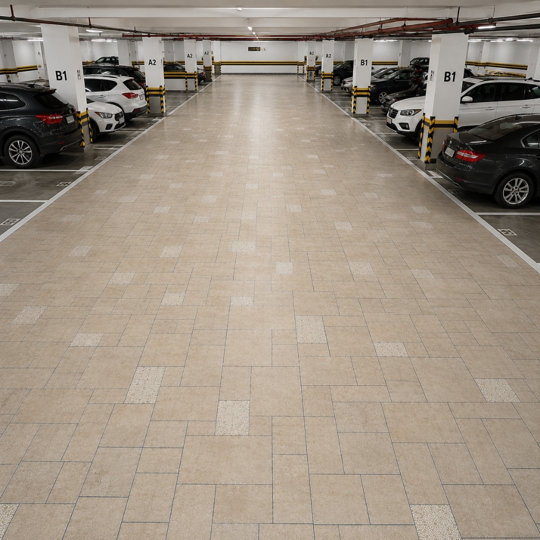 X P 2413 HL Geometrical Parking - My Home Studio